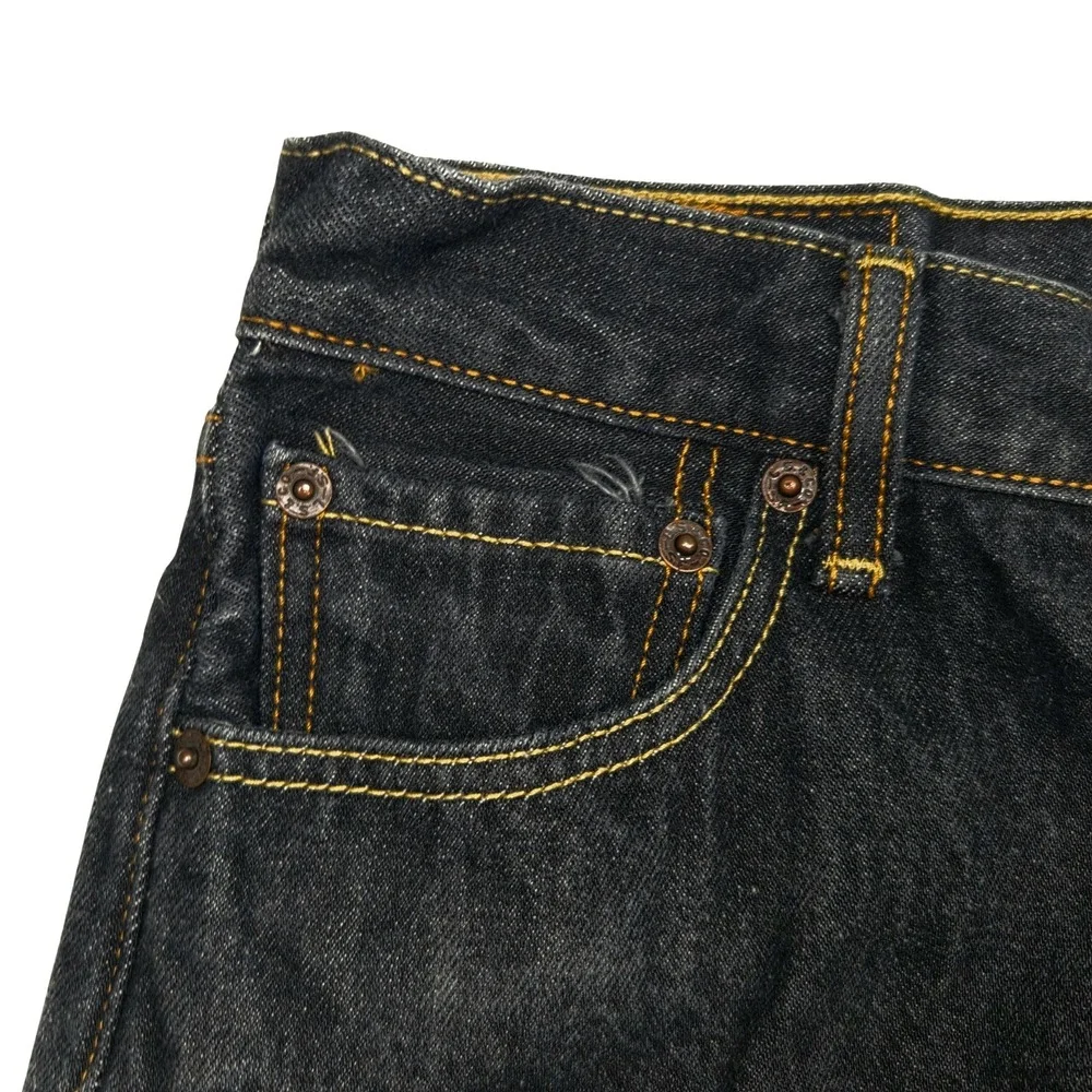 Levis 501 Original Fit Jeans Mens 30x32 Fits 28×27 Black‎ Dark Wash Straight